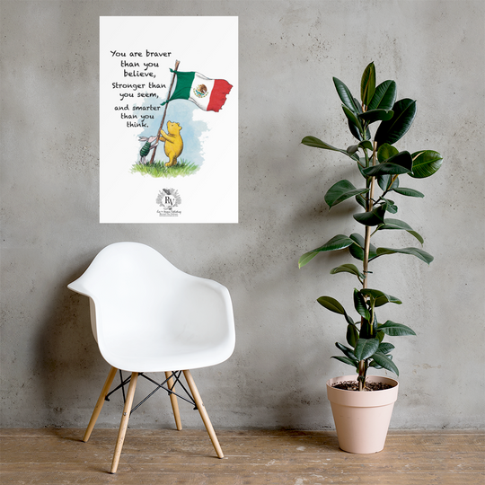 Pooh Resistance Brave Mexico Poster