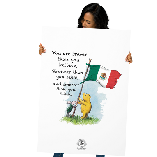 Pooh Resistance Brave Mexico Poster