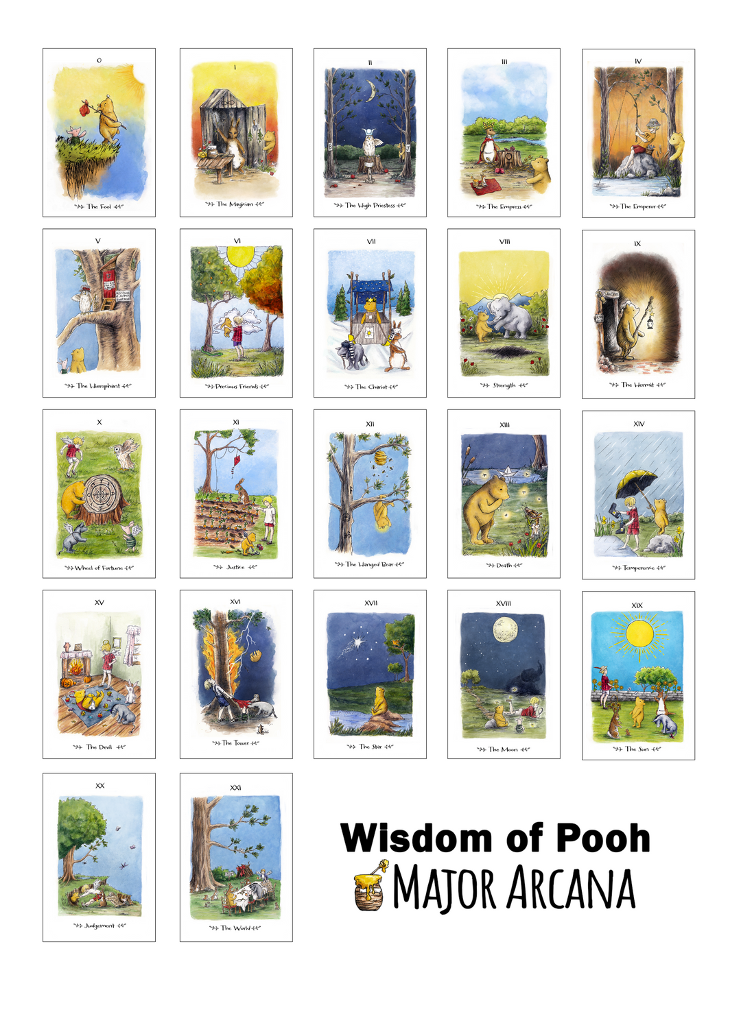 Wisdom of Pooh Sticker Set