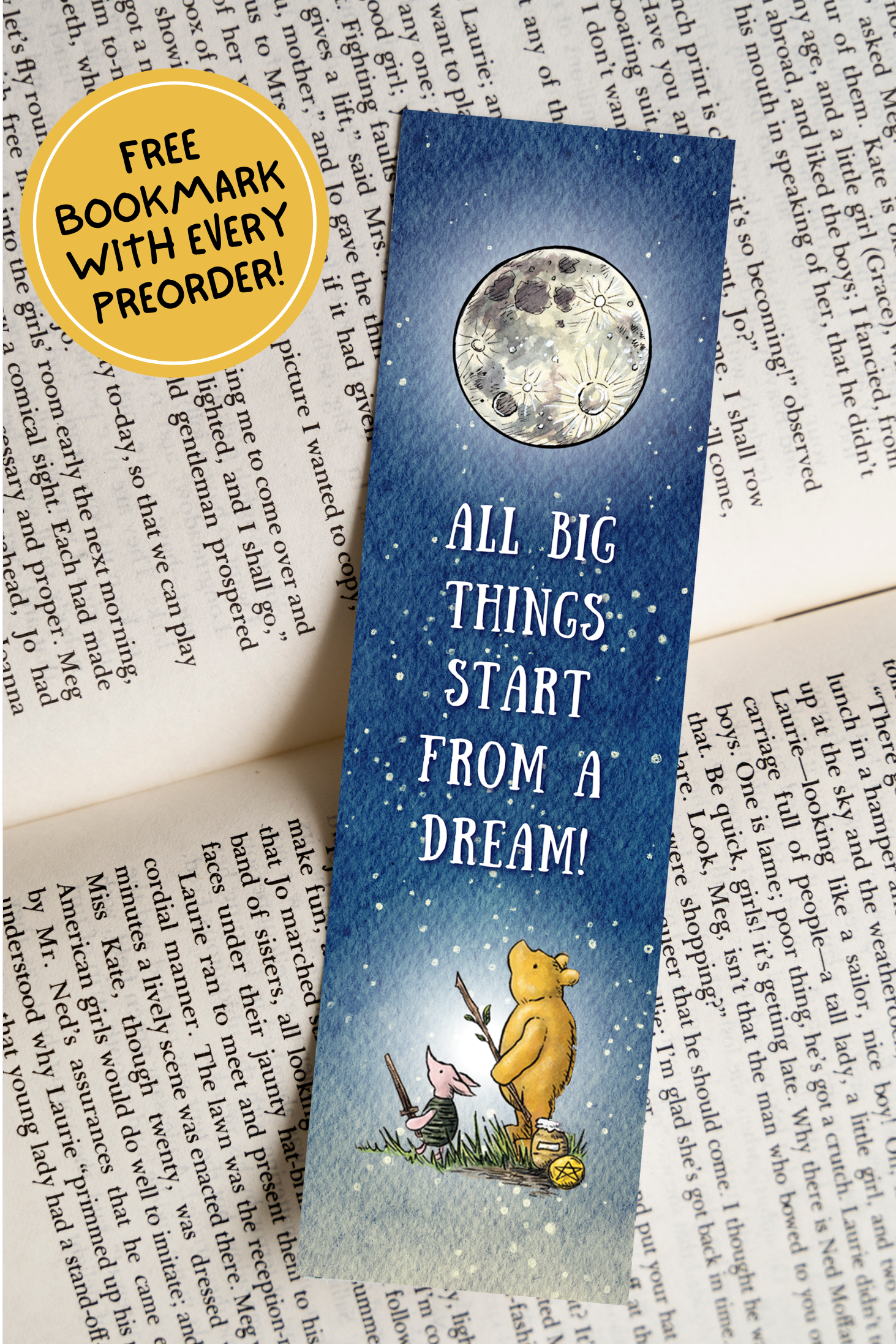 Starry Pooh Bookmark (PREORDER)