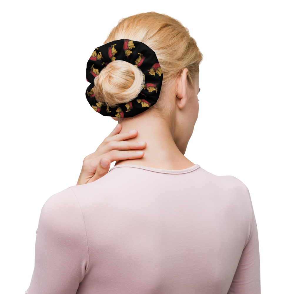 Devilish Pooh Recycled Scrunchie