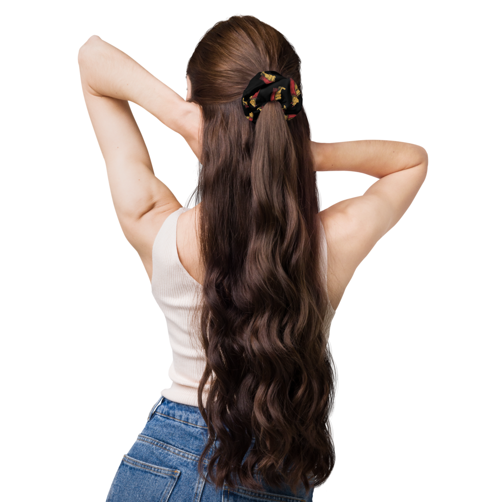 Devilish Pooh Recycled Scrunchie