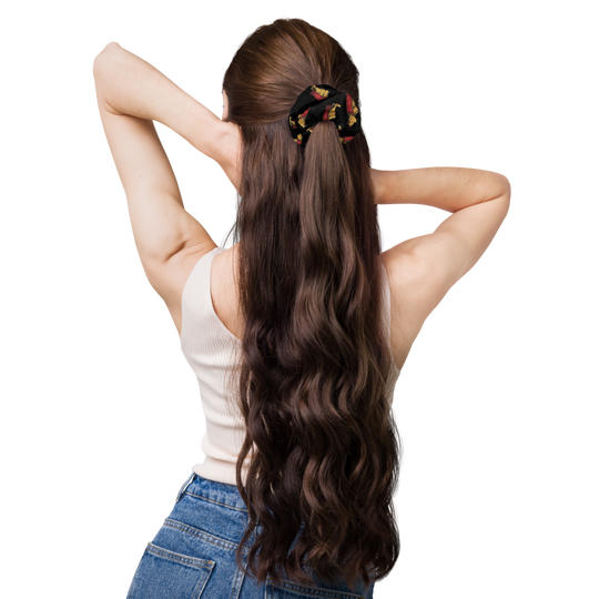 Devilish Pooh Recycled Scrunchie