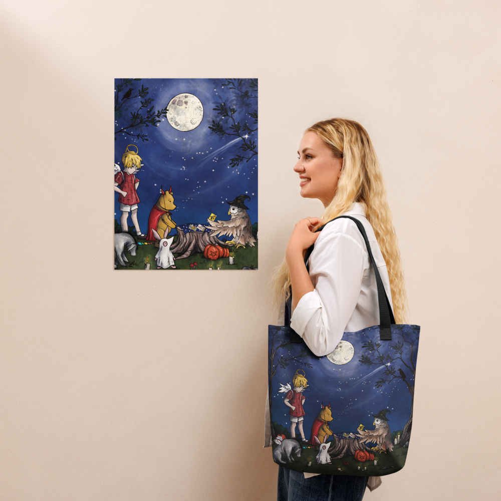 Pooh's First Tarot Reading Tote bag