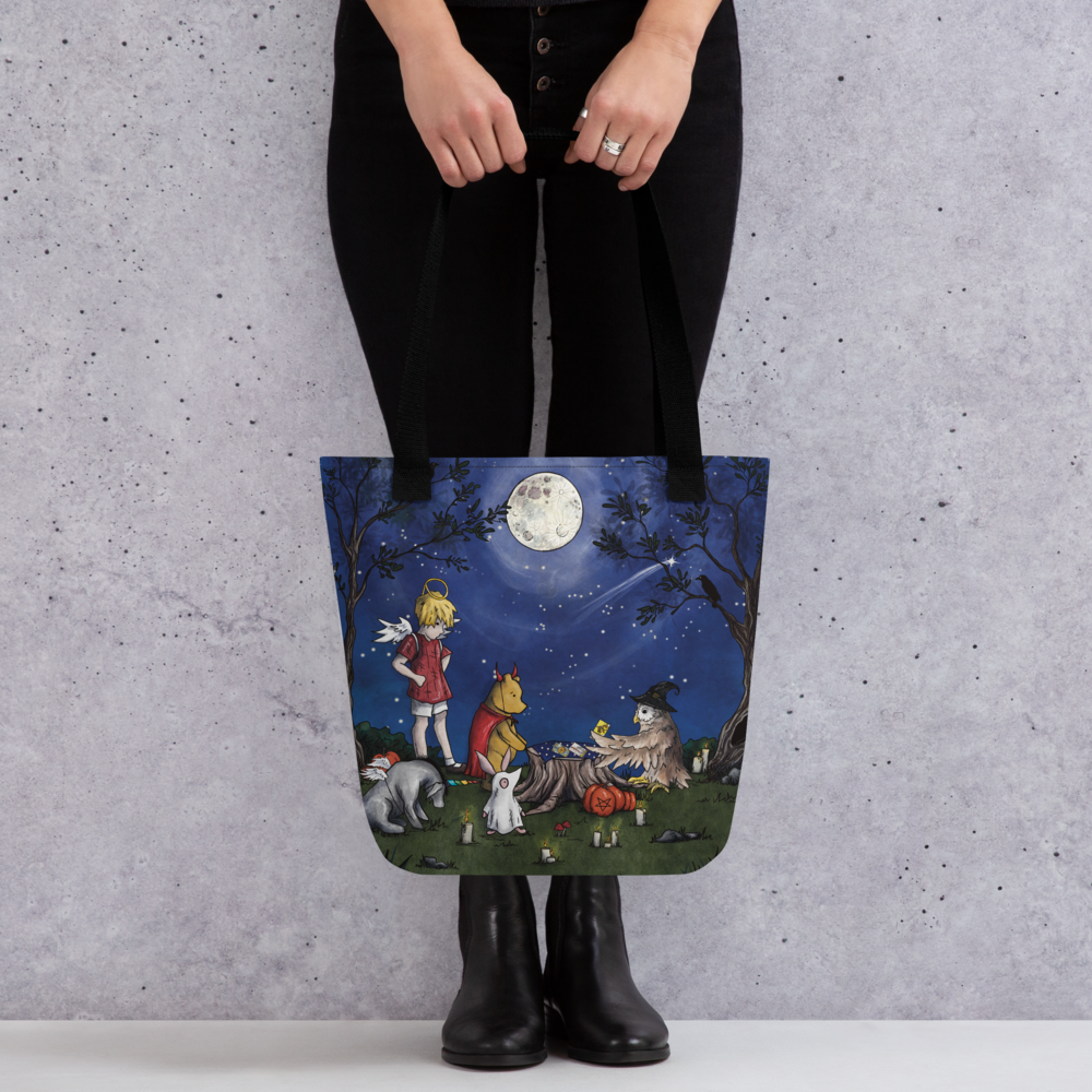 Pooh's First Tarot Reading Tote bag
