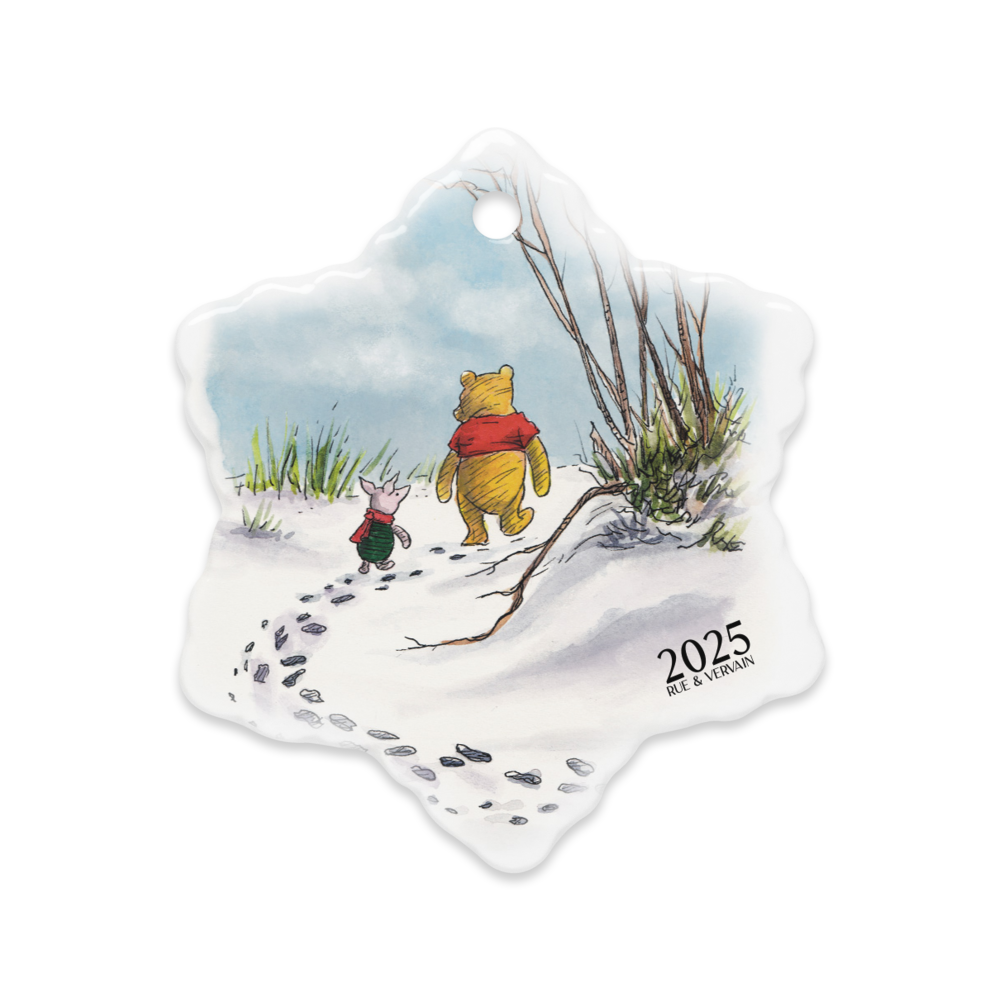 Pooh & Piglet Double-sided ceramic ornaments