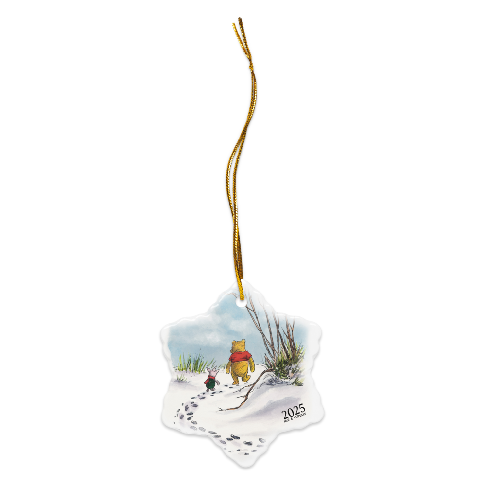 Pooh & Piglet Double-sided ceramic ornaments