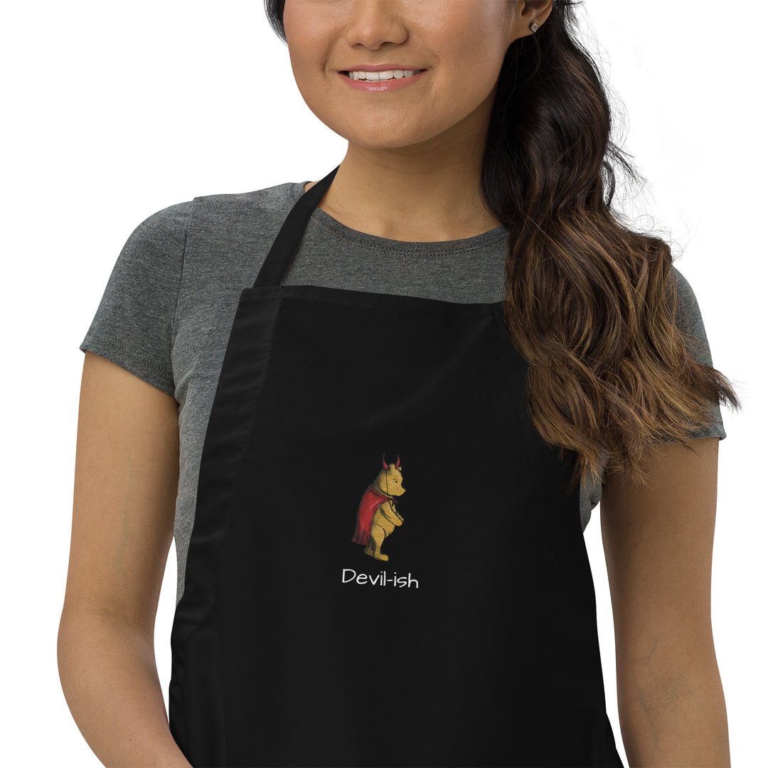 Devil-ish | Pooh Devil Embroidered Apron