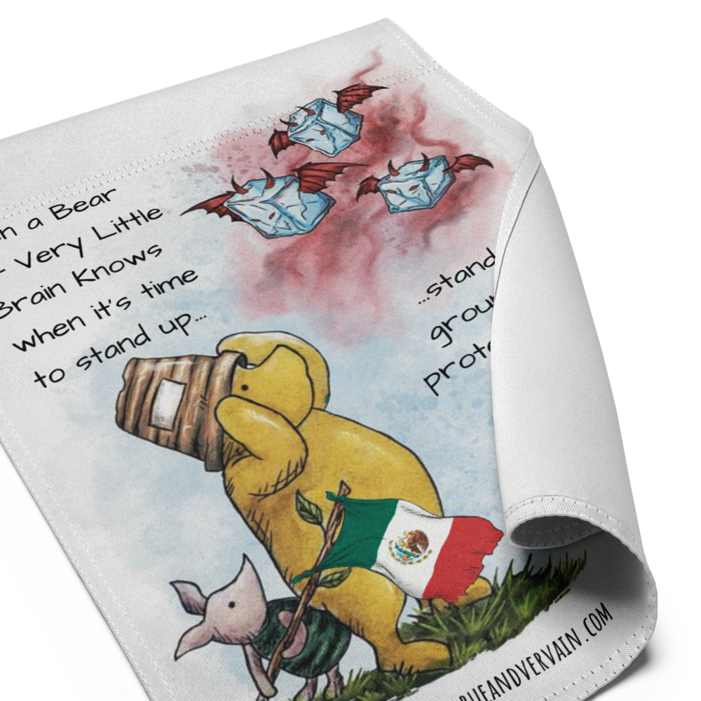 Pooh Ice Out Garden flag