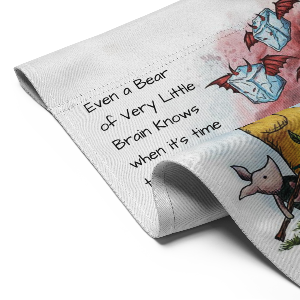 Pooh Ice Out Garden flag