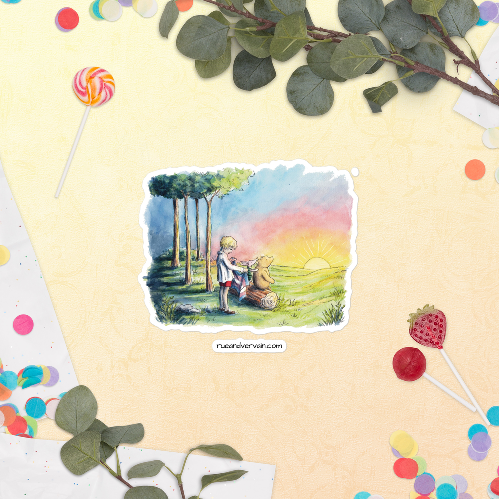 Sunrise Love -Trans Pride Bubble-free stickers