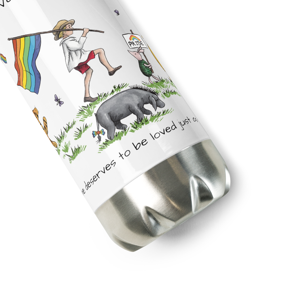 Pooh PRIDE Stainless steel water bottle