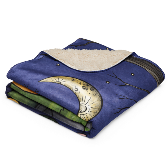 Reach for the Moon | Sherpa blanket