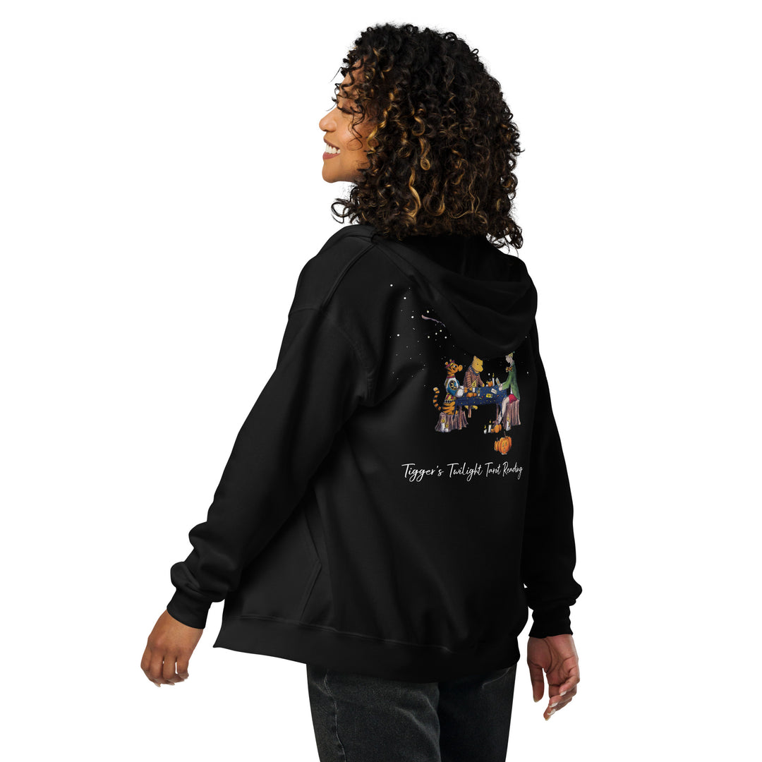 Tigger's Twilight Tarot Reading | Unisex heavy blend zip hoodie