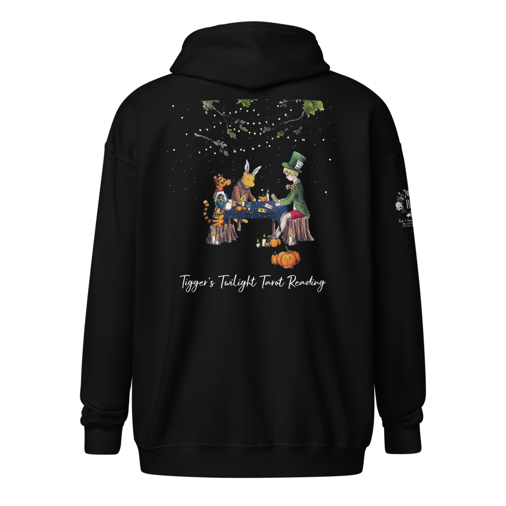 Tigger's Twilight Tarot Reading | Unisex heavy blend zip hoodie