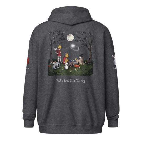 Pooh's First Tarot Reading | Unisex heavy blend zip hoodie