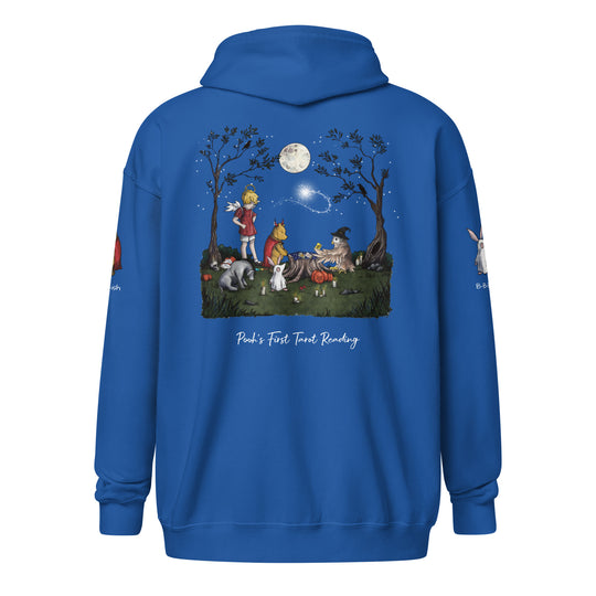 Pooh's First Tarot Reading | Unisex heavy blend zip hoodie