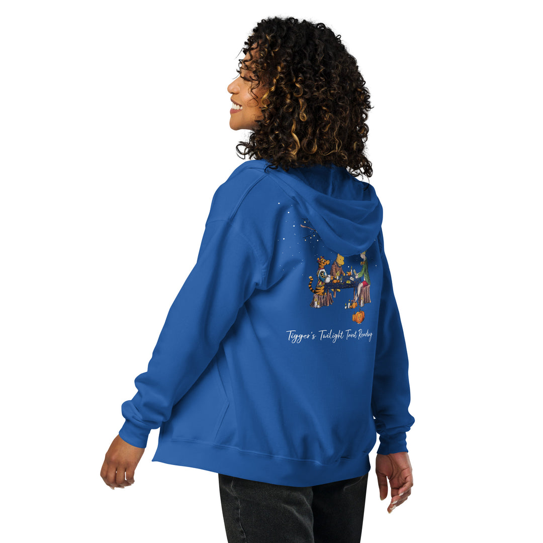 Tigger's Twilight Tarot Reading | Unisex heavy blend zip hoodie