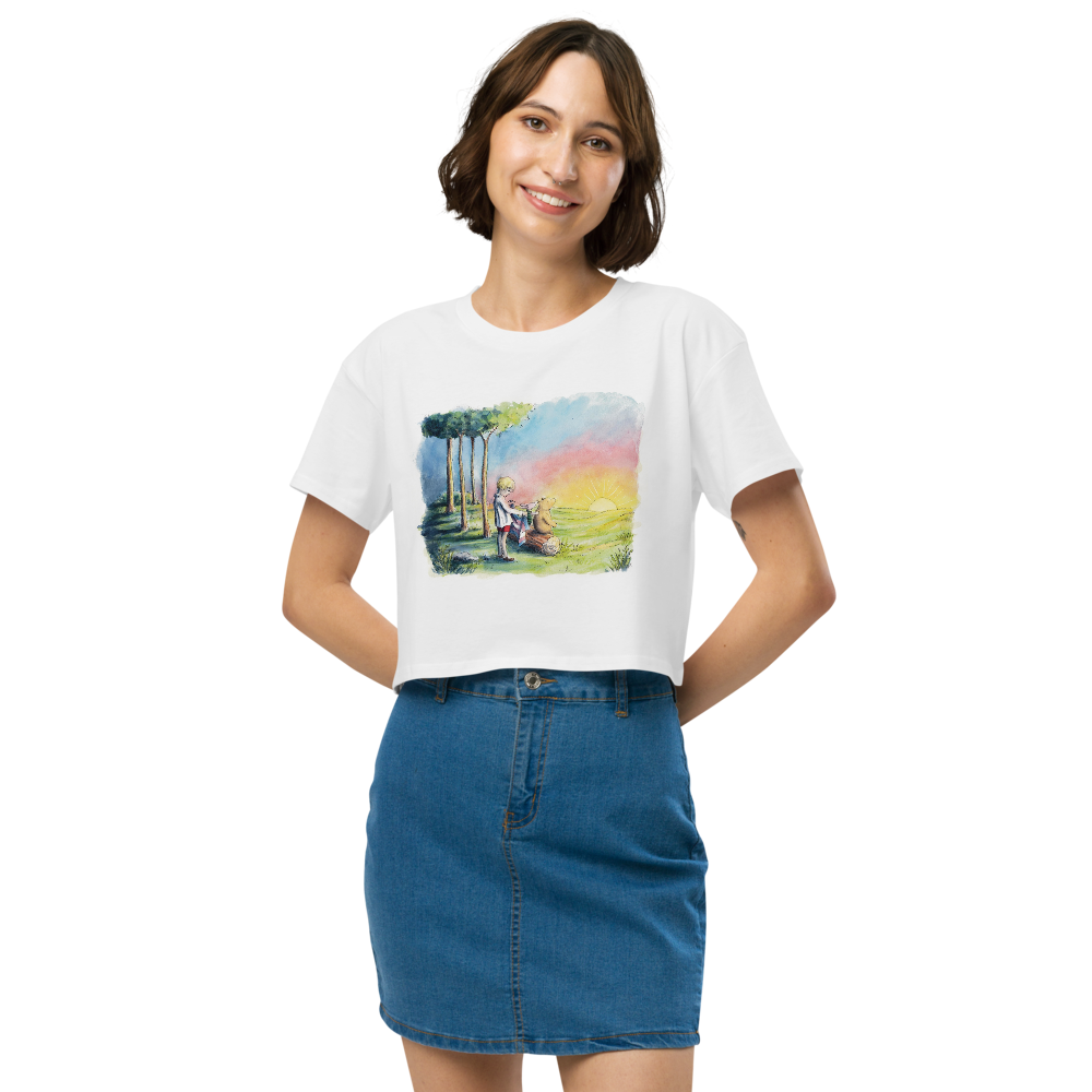 Sunrise Love Trans Pride - crop top