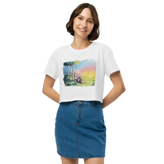 Sunrise Love Trans Pride - crop top